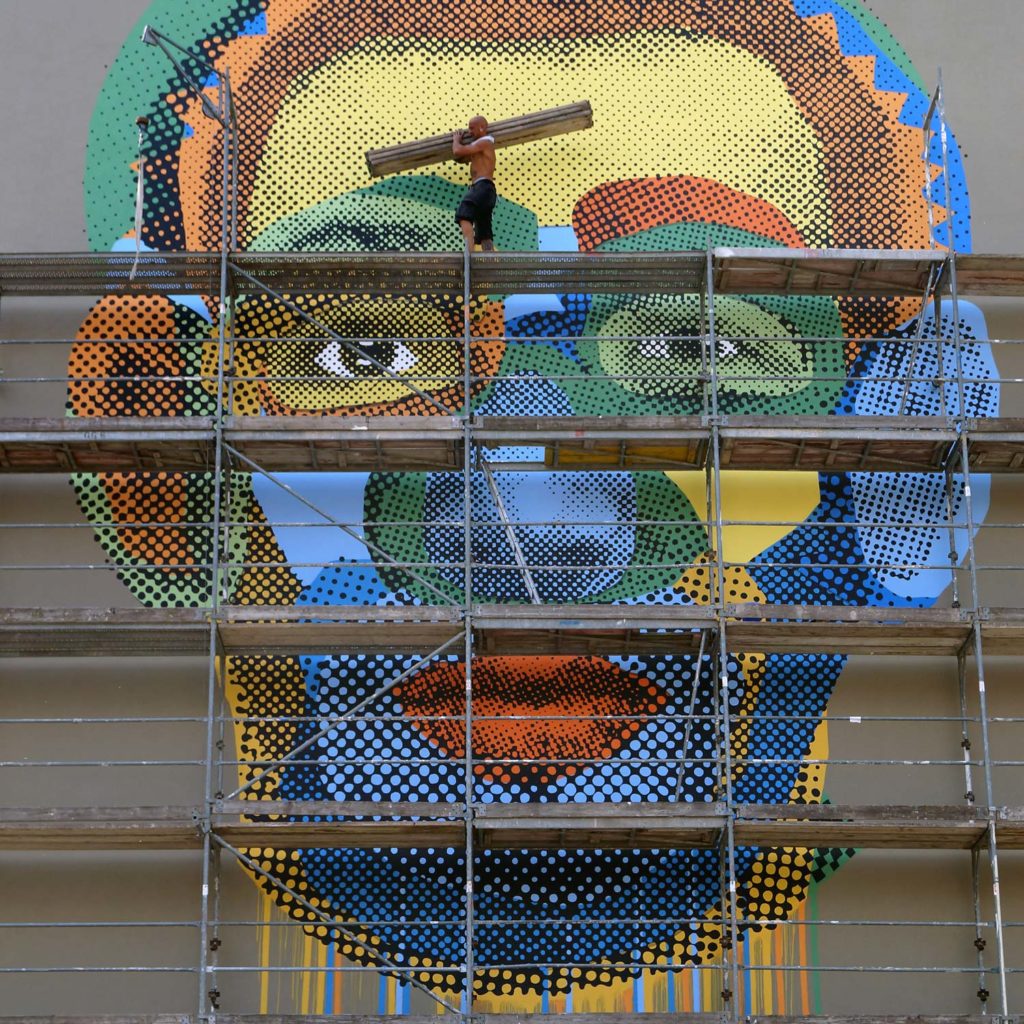 Various & Gould: Face Time Mural, Berlin 2015
