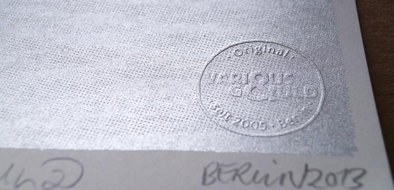 Various & Gould: Siebdruck / screen print