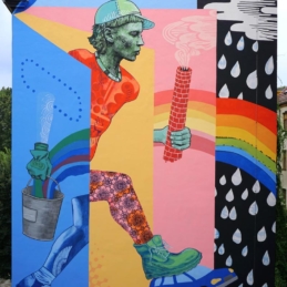 „Dedicated to“, Mural, Berlin 2017