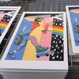 “Dedicated to”, limited silkscreen print edition, 70 x 50 cm, Berlin 2017