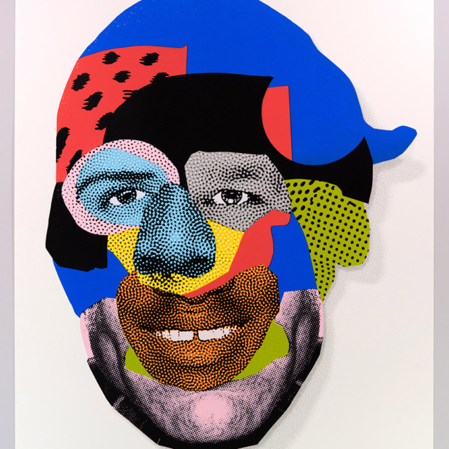 Various & Gould: Face Time – Cheeky, Berlin 2022, screenprint on paper, 70 x 50 cm