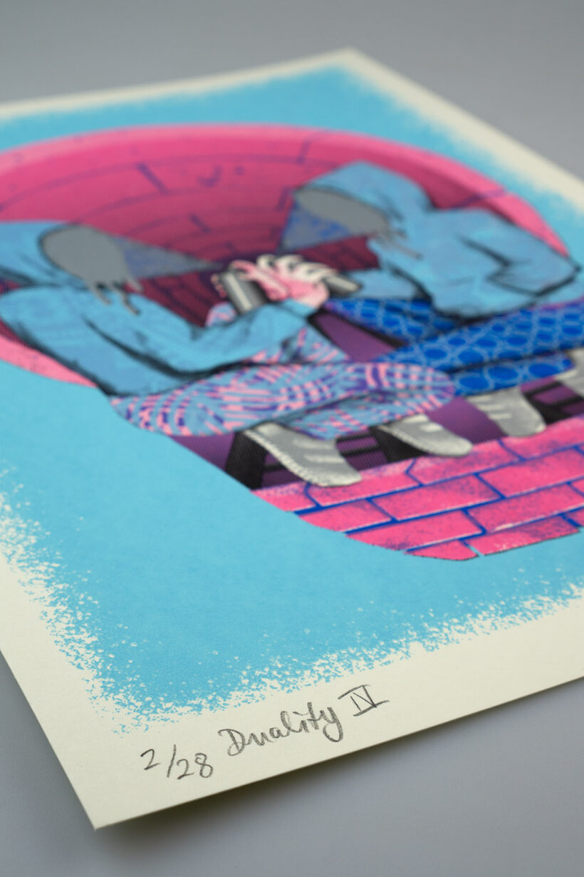 Duality IV – Overspray, Siebdruck, 2020 (Detail)